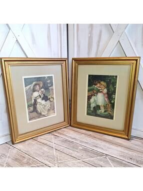 Framed Prints "The Gardwn Wall"  Frederick Morgan "You Mustn't Pull" John Elsley